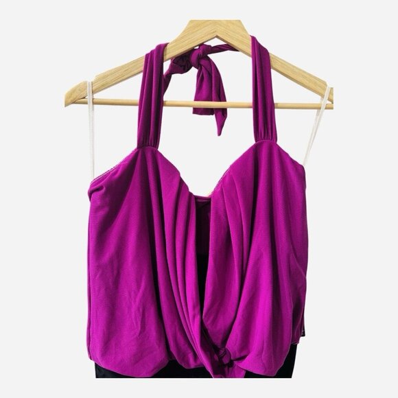 Magicsuit Drape Solid Olivia Hibiscus One Piece Swimsuit 6012261 Plus Size 16 - Picture 5 of 11